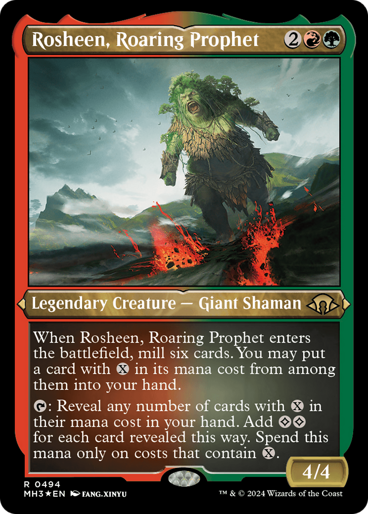 Rosheen, Roaring Prophet (Foil Etched) [Modern Horizons 3] | Impulse Games and Hobbies