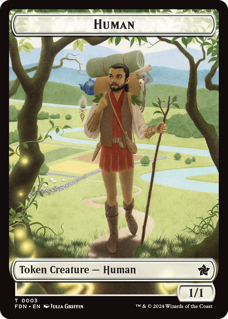 Copy // Human Double-Sided Token [Foundations Tokens] | Impulse Games and Hobbies