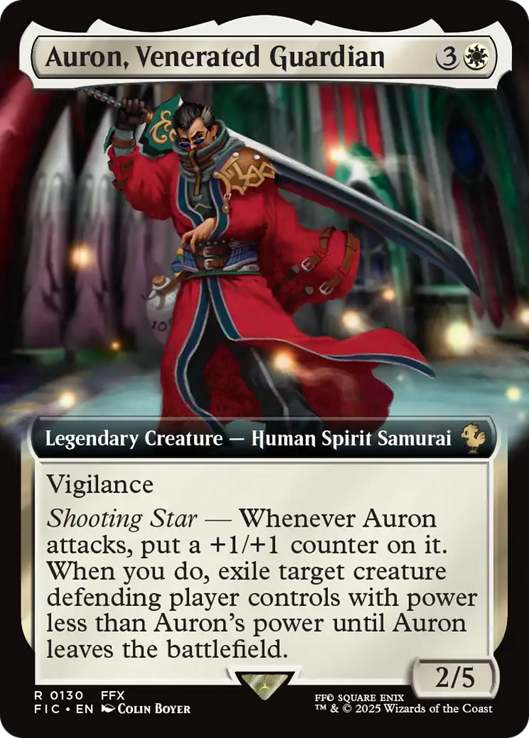 Auron, Venerated Guardian (Extended Art) [FINAL FANTASY Commander] | Impulse Games and Hobbies