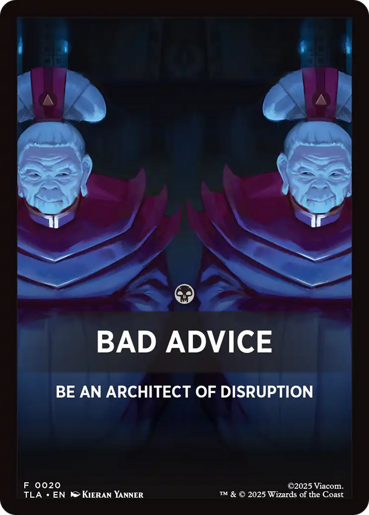 Bad Advice Theme Card [Avatar: The Last Airbender Tokens] | Impulse Games and Hobbies