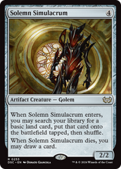 Solemn Simulacrum [Duskmourn: House of Horror Commander] | Impulse Games and Hobbies