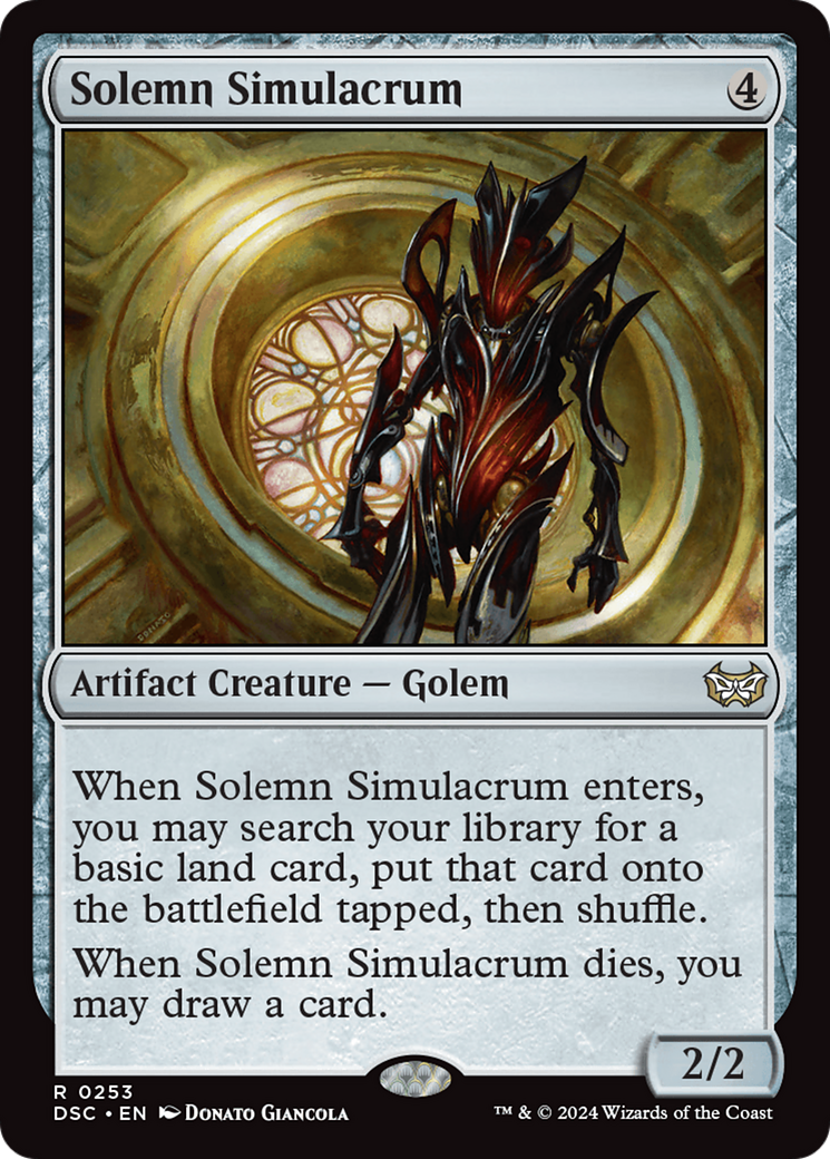 Solemn Simulacrum [Duskmourn: House of Horror Commander] | Impulse Games and Hobbies