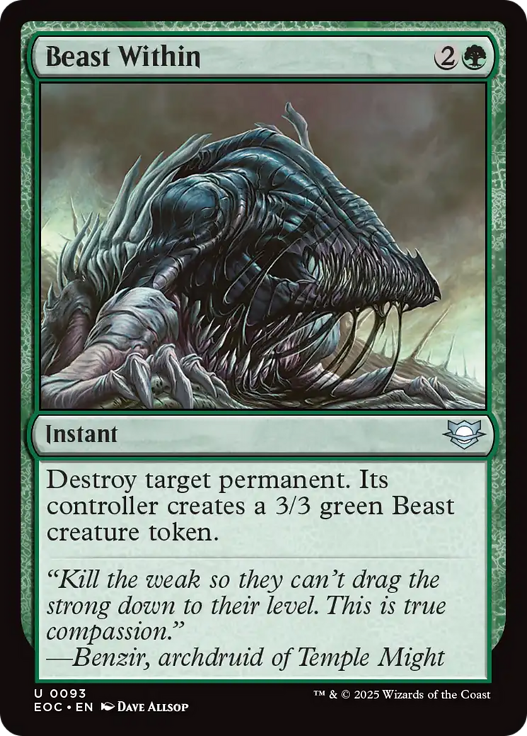 Beast Within [Edge of Eternities Commander] | Impulse Games and Hobbies