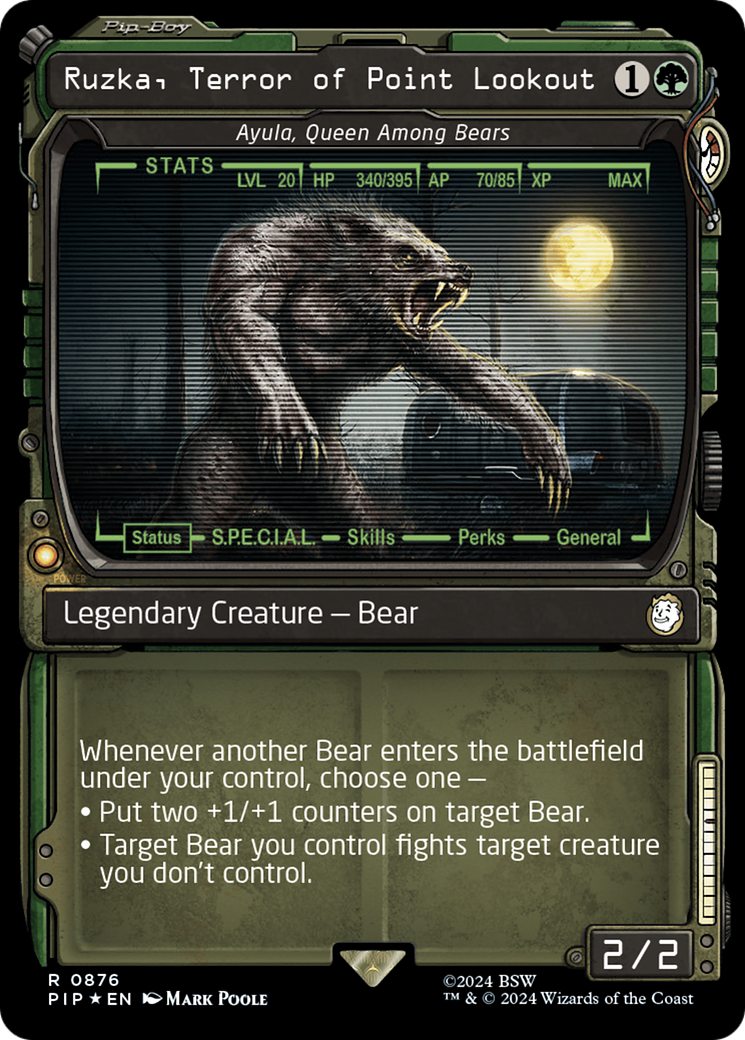 Ruzka, Terror of Point Lookout - Ayula, Queen Among Bears (Showcase) (Surge Foil) [Fallout] | Impulse Games and Hobbies