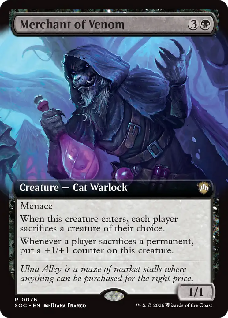 Merchant of Venom (Extended Art) [Secrets of Strixhaven Commander] | Impulse Games and Hobbies