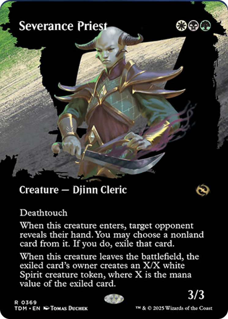 Severance Priest (Borderless) [Tarkir: Dragonstorm] | Impulse Games and Hobbies