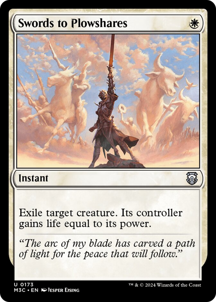Swords to Plowshares (Ripple Foil) [Modern Horizons 3 Commander] | Impulse Games and Hobbies