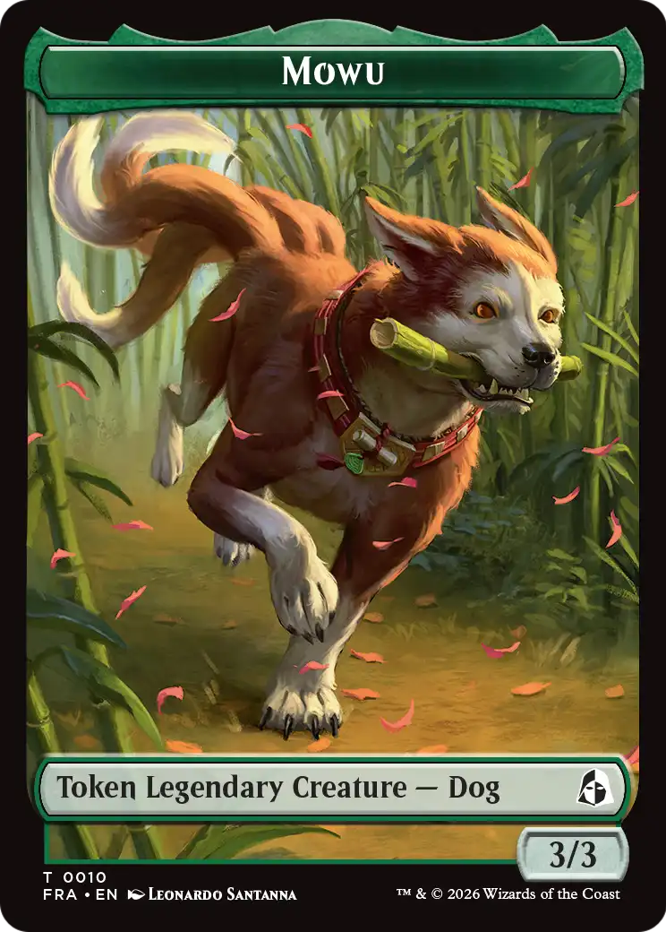 Ajani's Pridemate // Mowu Double-Sided Token [Reality Fracture Tokens] | Impulse Games and Hobbies