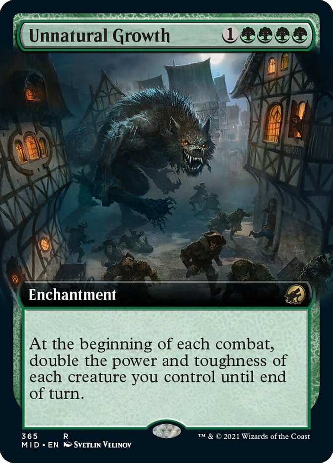 Unnatural Growth (Extended Art) [Innistrad: Midnight Hunt] | Impulse Games and Hobbies