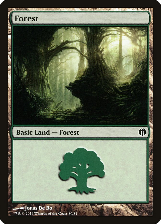 Forest (80) [Duel Decks: Heroes vs. Monsters] | Impulse Games and Hobbies