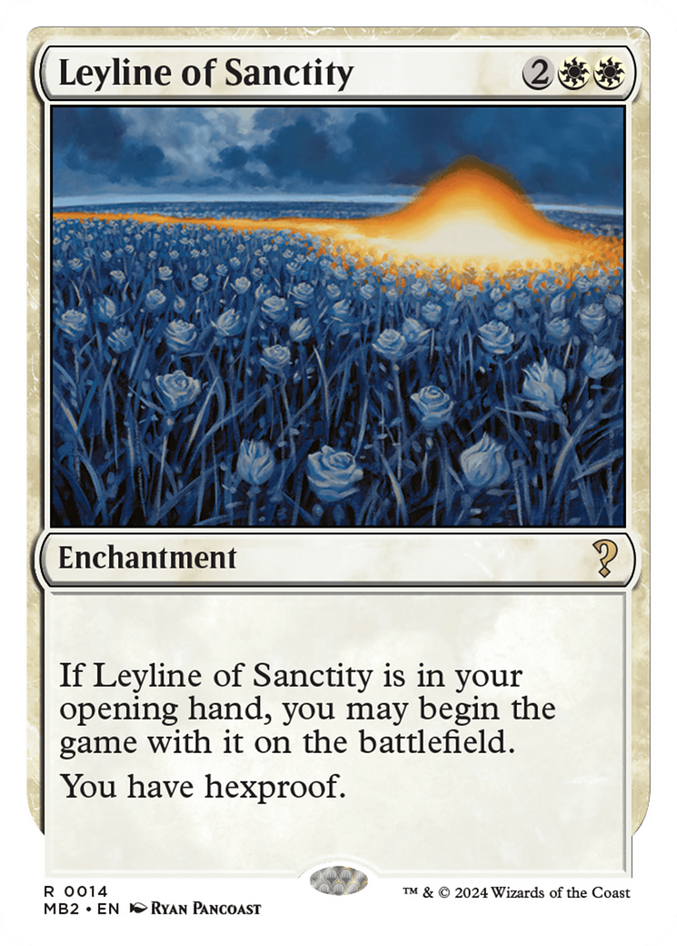 Leyline of Sanctity (White Border) [Mystery Booster 2] | Impulse Games and Hobbies