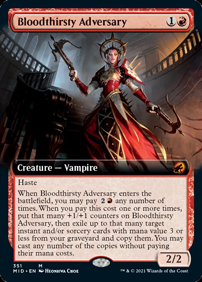 Bloodthirsty Adversary (Extended Art) [Innistrad: Midnight Hunt] | Impulse Games and Hobbies