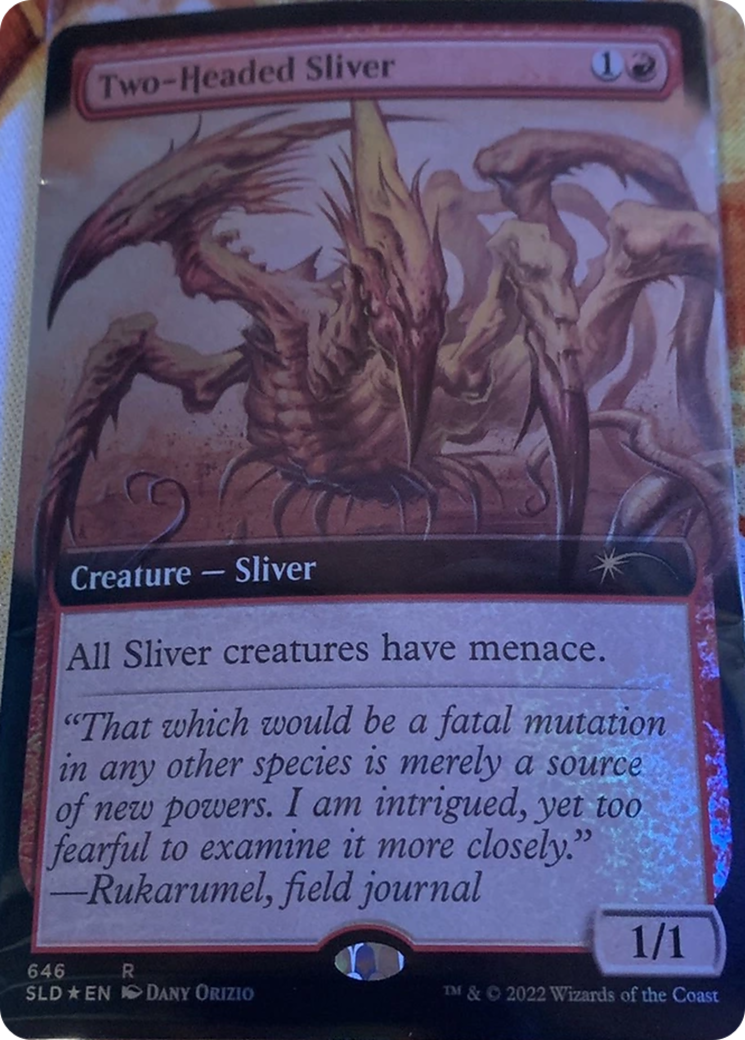 Two-Headed Sliver (Extended Art) [Secret Lair Drop Promos] | Impulse Games and Hobbies