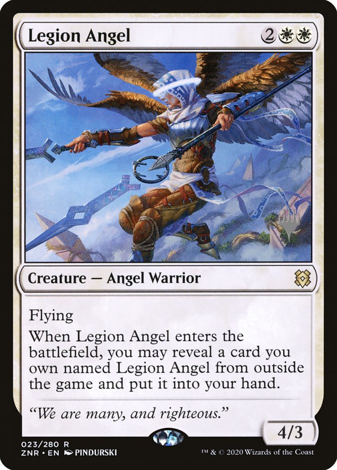 Legion Angel (Promo Pack) [Zendikar Rising Promos] | Impulse Games and Hobbies