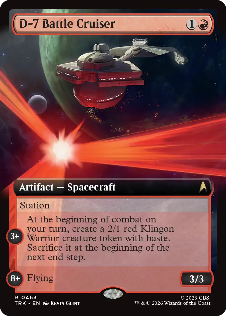 D-7 Battle Cruiser (Extended Art) [Star Trek] | Impulse Games and Hobbies