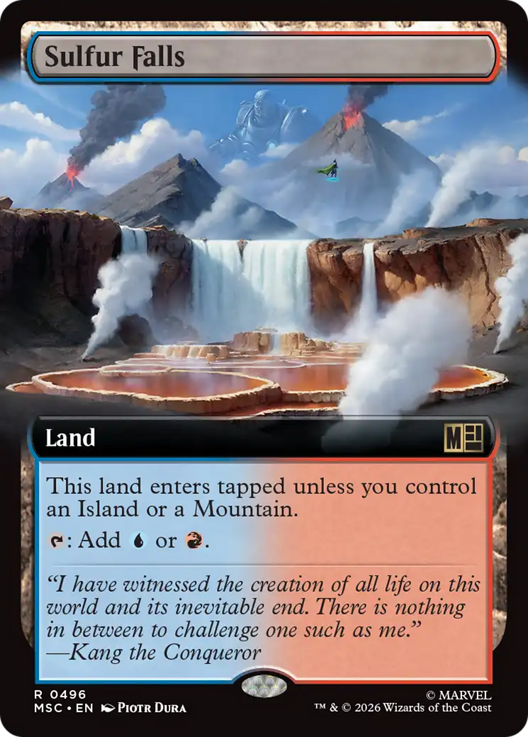 Sulfur Falls (Extended Art) [Marvel Super Heroes Commander] | Impulse Games and Hobbies