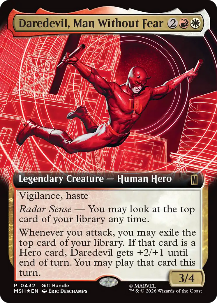 Daredevil, Man Without Fear (Extended Art) [Marvel Super Heroes Promos] | Impulse Games and Hobbies