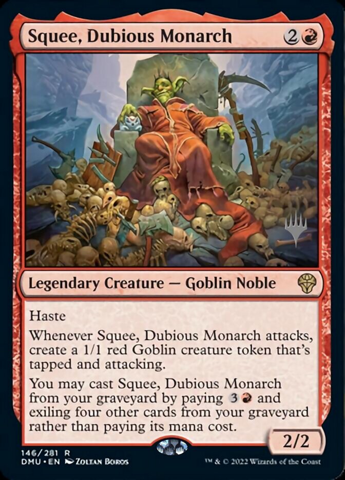 Squee, Dubious Monarch (Promo Pack) [Dominaria United Promos] | Impulse Games and Hobbies