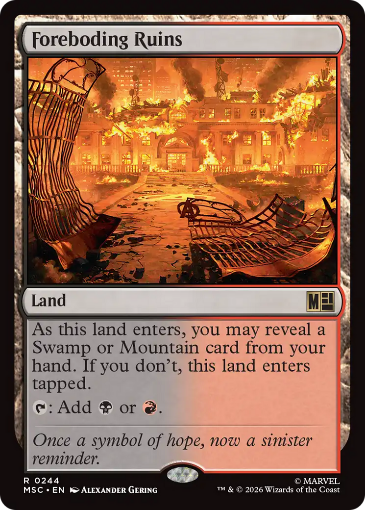 Foreboding Ruins (Surge Foil) [Marvel Super Heroes Commander] | Impulse Games and Hobbies