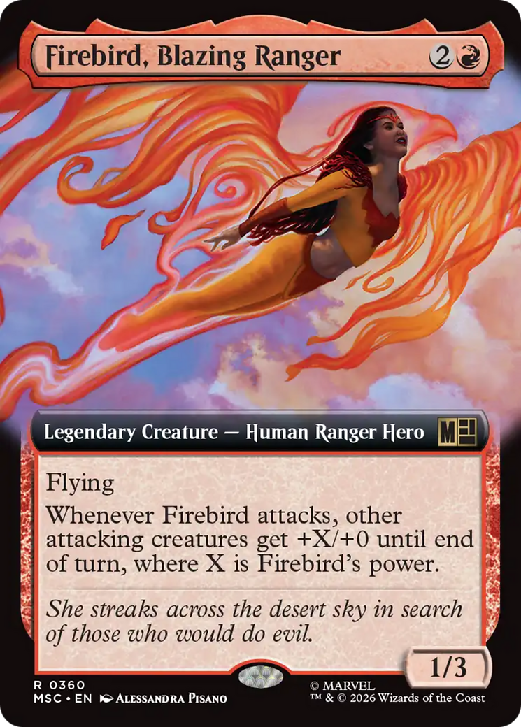 Firebird, Blazing Ranger (Extended Art) [Marvel Super Heroes Commander] | Impulse Games and Hobbies