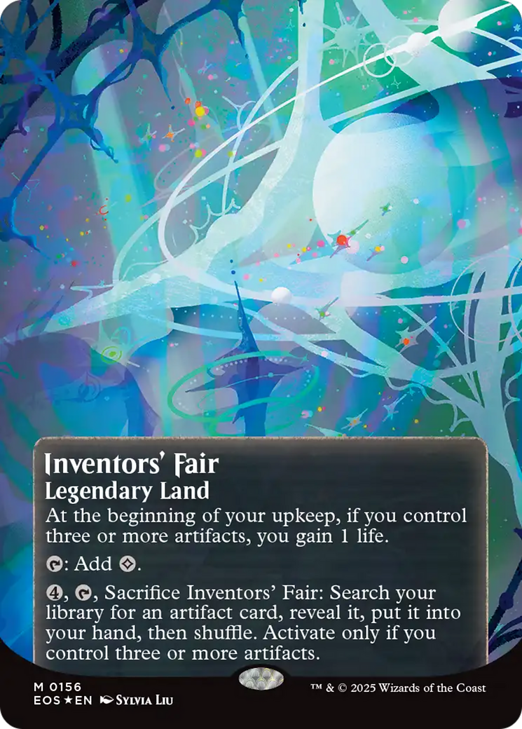 Inventors' Fair (0156) (Borderless) (Galaxy Foil) [Edge of Eternities: Stellar Sights] | Impulse Games and Hobbies