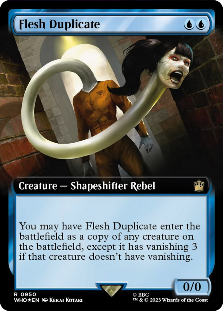 Flesh Duplicate (Extended Art) (Surge Foil) [Doctor Who] | Impulse Games and Hobbies