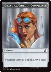 Chandra, Chill of Compliance // Chandra, Torch of Defiance Double-Sided Token [Reality Fracture Tokens] | Impulse Games and Hobbies