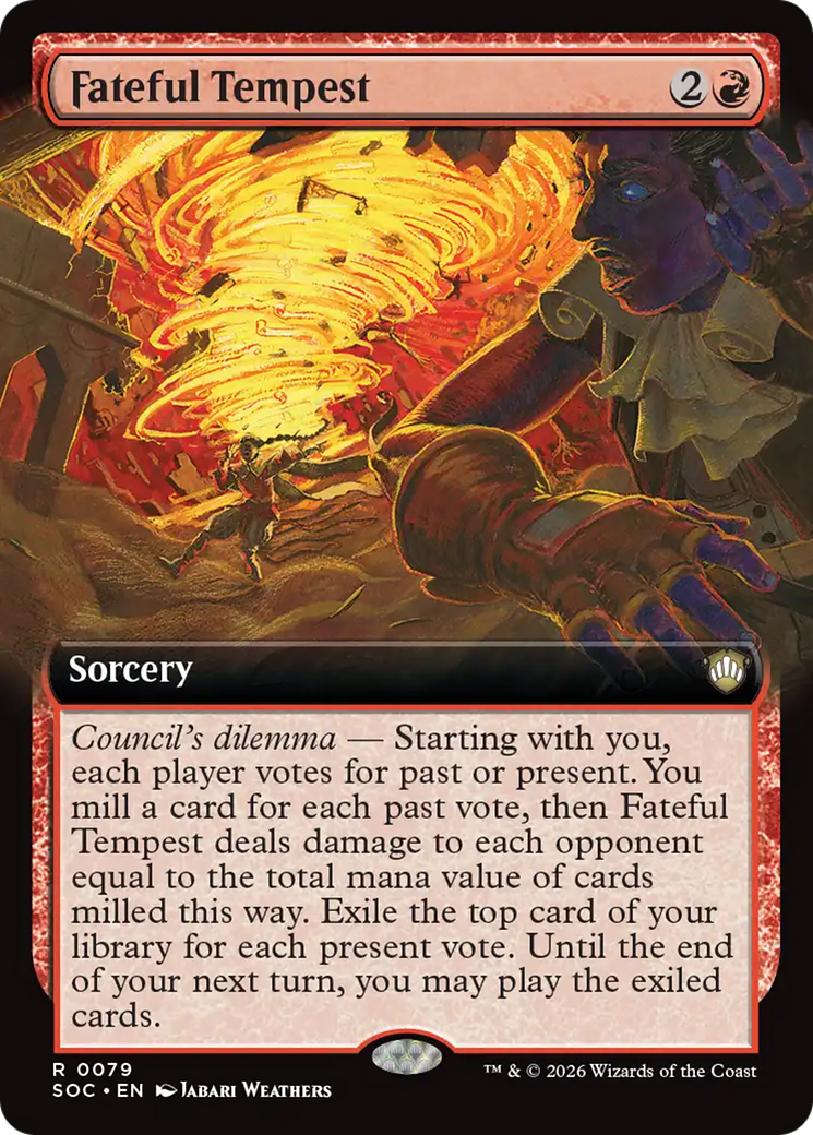 Fateful Tempest (Extended Art) [Secrets of Strixhaven Commander] | Impulse Games and Hobbies