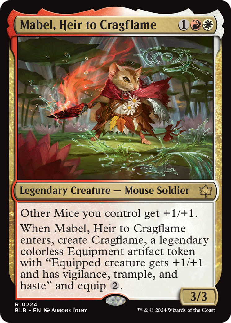 Mabel, Heir to Cragflame [Bloomburrow] | Impulse Games and Hobbies