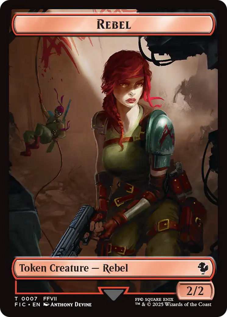 Soldier // Rebel Double-Sided Token [FINAL FANTASY Commander Tokens] | Impulse Games and Hobbies