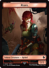 Soldier // Rebel Double-Sided Token [FINAL FANTASY Commander Tokens] | Impulse Games and Hobbies