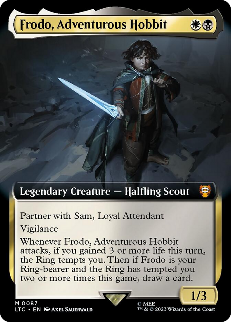 Frodo, Adventurous Hobbit (Extended Art) [The Lord of the Rings: Tales of Middle-Earth Commander] | Impulse Games and Hobbies