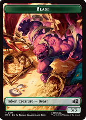 Rhino (013) // Beast (011) Double-Sided Token [Marvel Super Heroes Commander Tokens] | Impulse Games and Hobbies