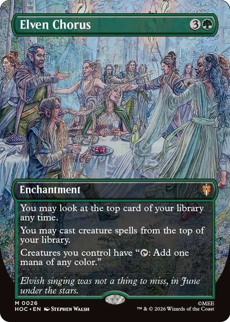 Elven Chorus (Borderless) [The Hobbit: Eternal-Legal] | Impulse Games and Hobbies