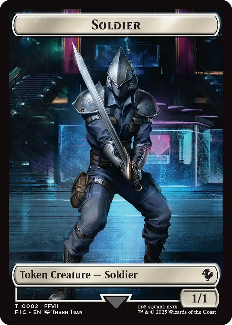Soldier // Rebel Double-Sided Token [FINAL FANTASY Commander Tokens] | Impulse Games and Hobbies