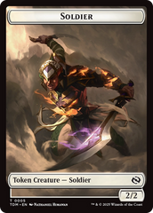 Solider (0004) // Solider (0005) Double-Sided Token [Tarkir: Dragonstorm Tokens] | Impulse Games and Hobbies
