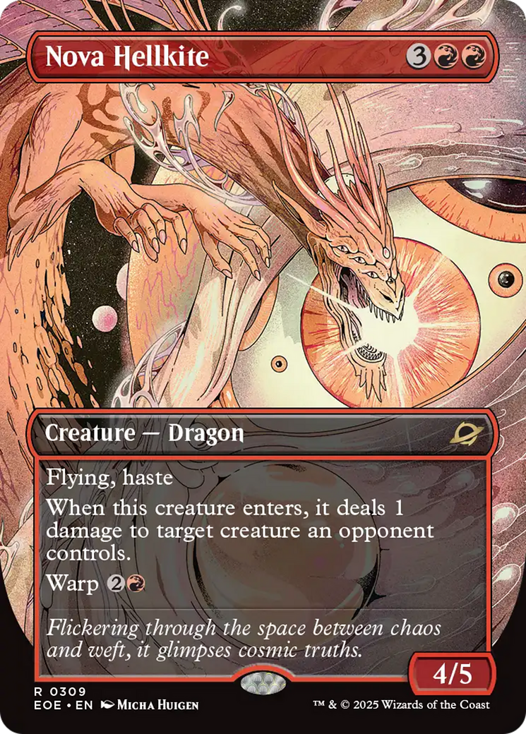 Nova Hellkite (Borderless) [Edge of Eternities] | Impulse Games and Hobbies
