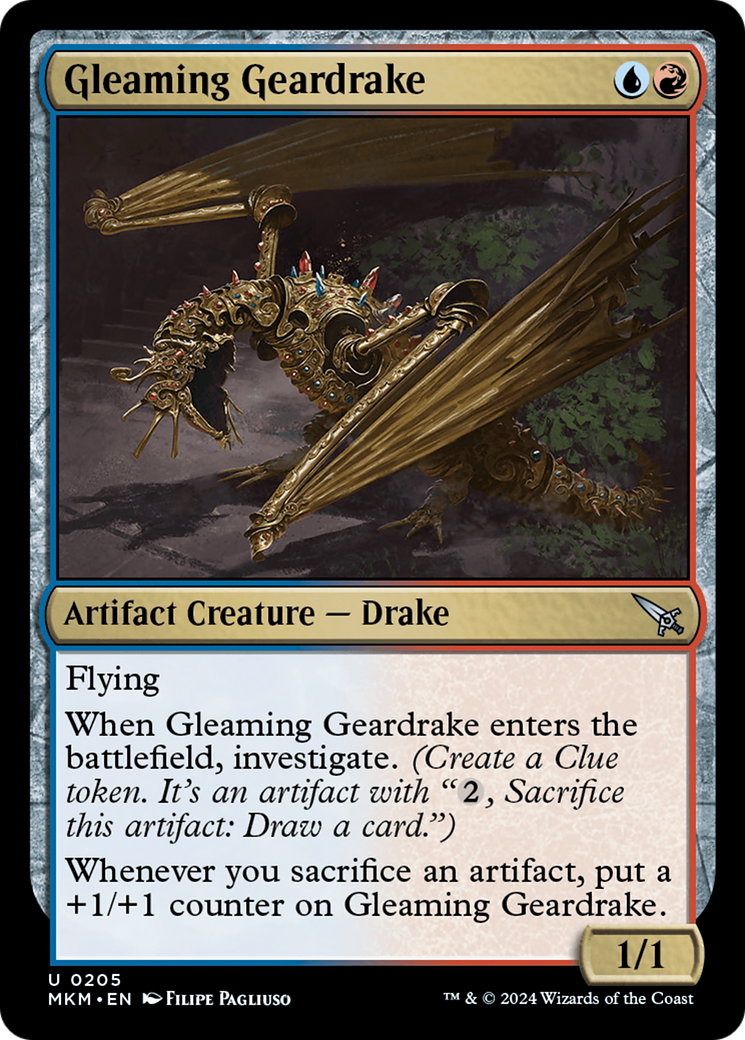 Gleaming Geardrake [Murders at Karlov Manor] | Impulse Games and Hobbies