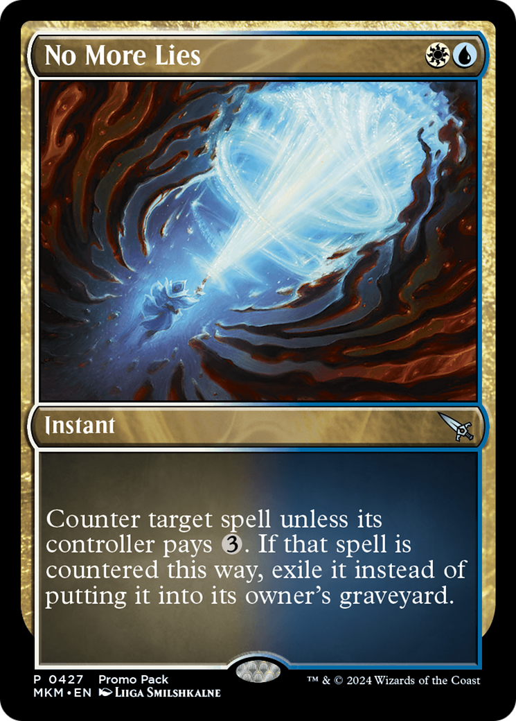 No More Lies (Promo Pack) [Murders at Karlov Manor Promos] | Impulse Games and Hobbies