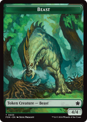 Dog // Beast (0033) Double-Sided Token [Foundations Tokens] | Impulse Games and Hobbies