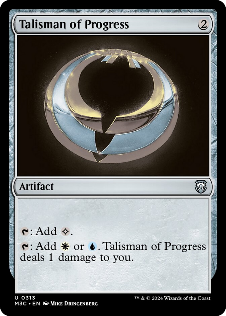 Talisman of Progress (Ripple Foil) [Modern Horizons 3 Commander] | Impulse Games and Hobbies