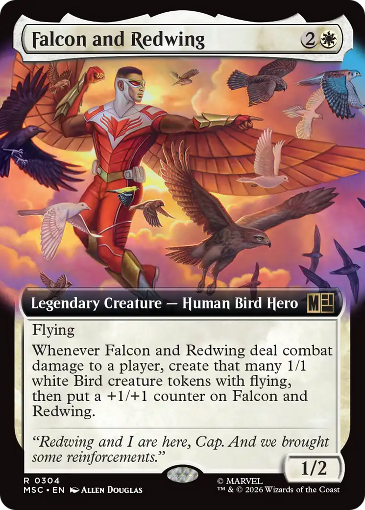 Falcon and Redwing (Extended Art) [Marvel Super Heroes Commander] | Impulse Games and Hobbies