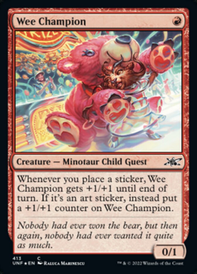 Wee Champion (Galaxy Foil) [Unfinity] | Impulse Games and Hobbies