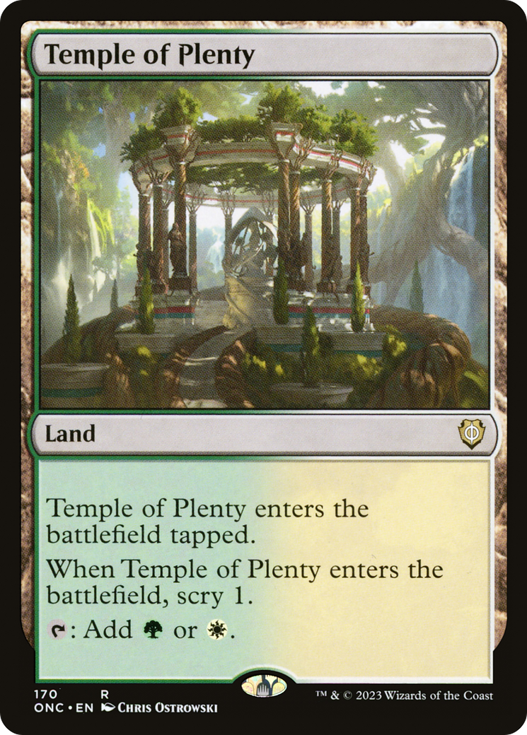 Temple of Plenty [Phyrexia: All Will Be One Commander] | Impulse Games and Hobbies