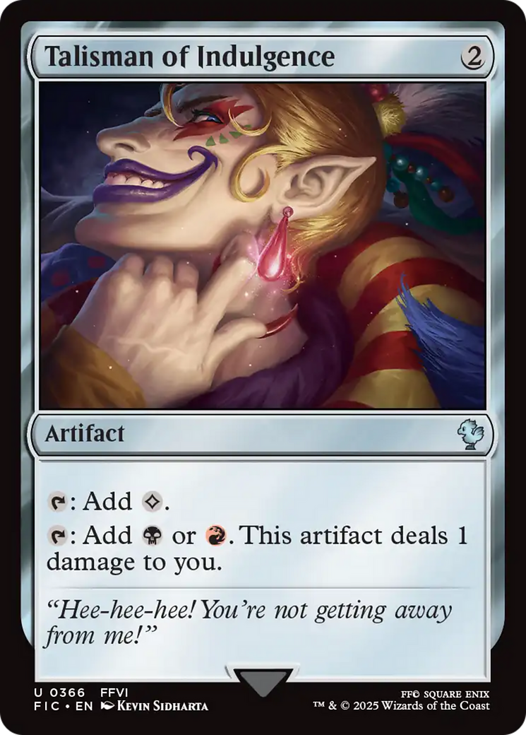 Talisman of Indulgence [FINAL FANTASY Commander] | Impulse Games and Hobbies