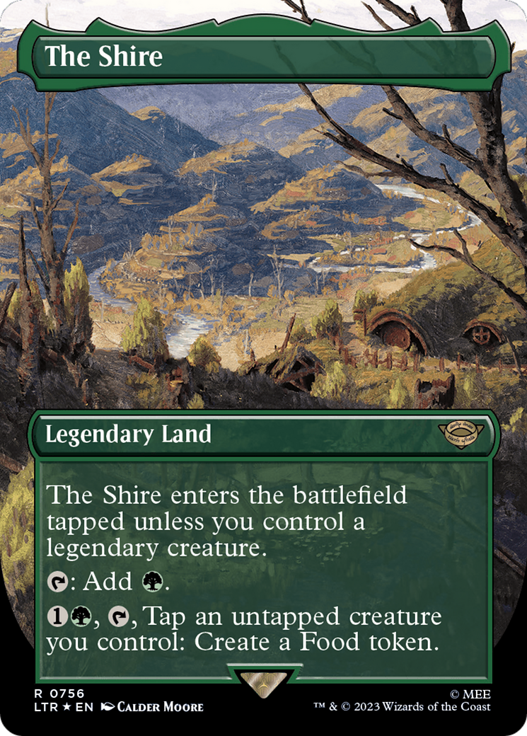 The Shire (Borderless) (Surge Foil) [The Lord of the Rings: Tales of Middle-Earth] | Impulse Games and Hobbies