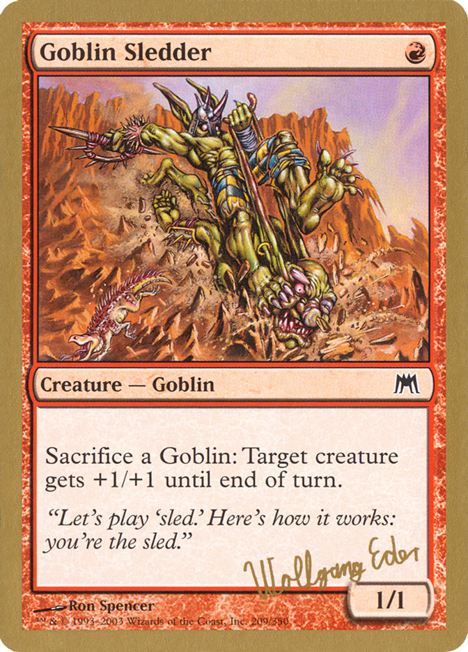 Goblin Sledder (Wolfgang Eder) [World Championship Decks 2003] | Impulse Games and Hobbies