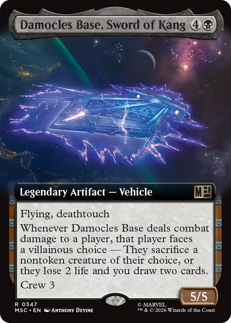 Damocles Base, Sword of Kang (Extended Art) [Marvel Super Heroes Commander] | Impulse Games and Hobbies