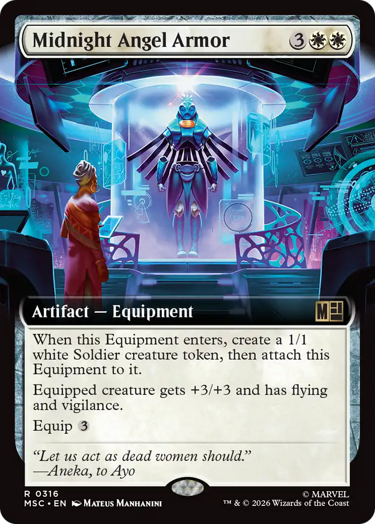 Midnight Angel Armor (Extended Art) [Marvel Super Heroes Commander] | Impulse Games and Hobbies