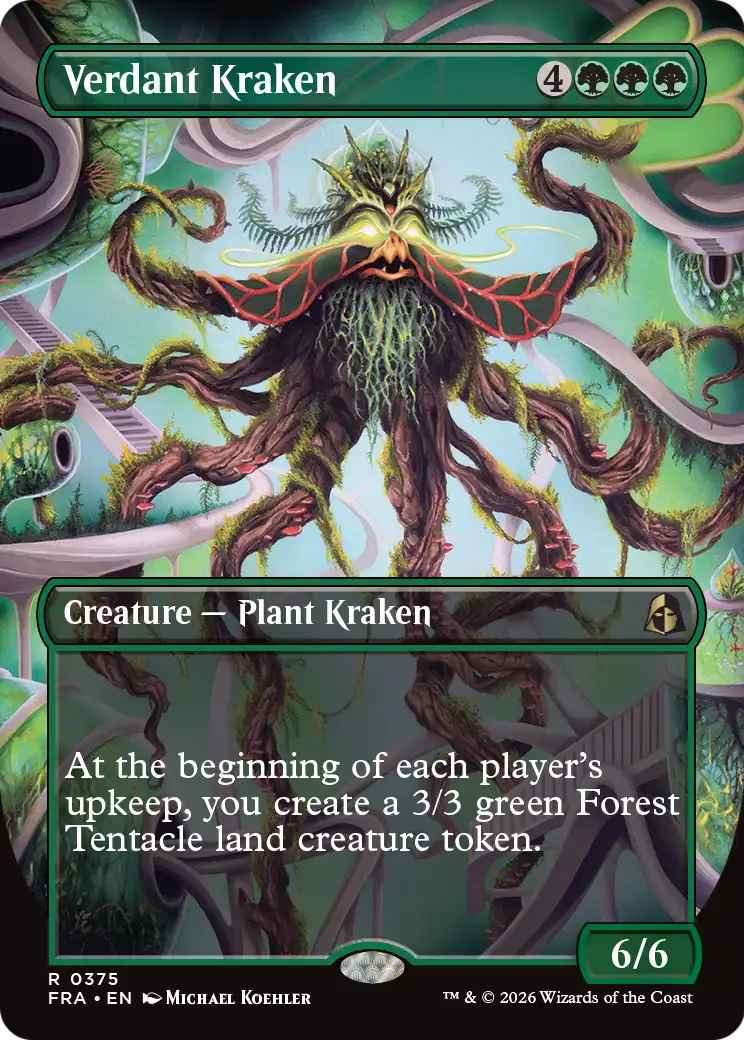 Verdant Kraken (Borderless) [Reality Fracture] | Impulse Games and Hobbies